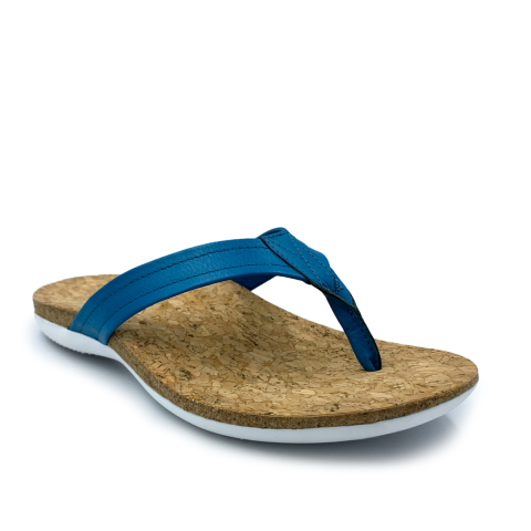 SUBER Orthotic Flip Flops | Blue | FootActive