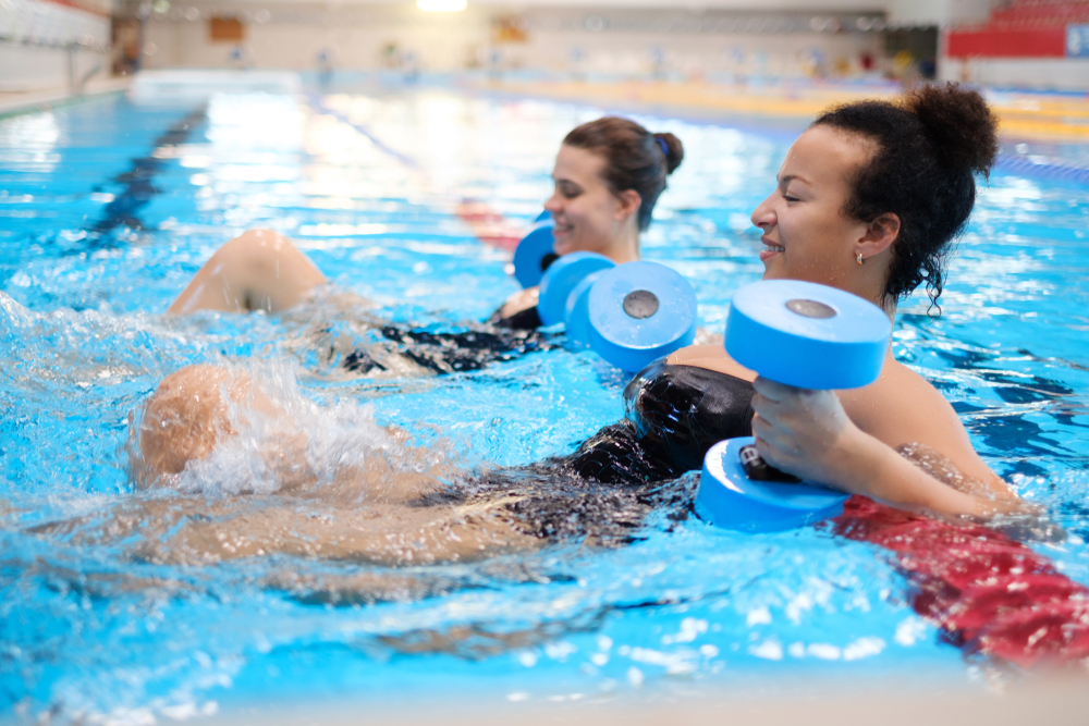 aqua pilates class